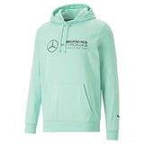 Mercedes sweatshirt, hooded, Puma, ESS, fleece, mint - FansBRANDS®