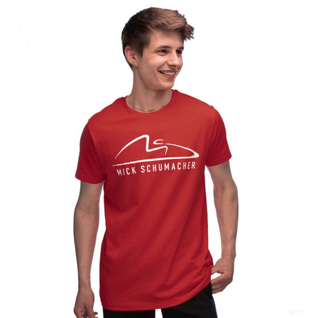 Mick Schumacher Póló, Speed Logo, Piros - FansBRANDS®