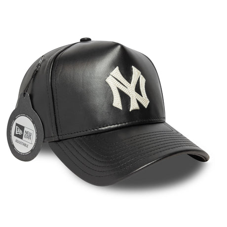 New York Yankees baseball sapka, bőr, New Era, 9FORTY, fekete - FansBRANDS® - HU