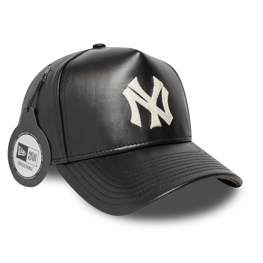 New York Yankees baseball sapka, bőr, New Era, 9FORTY, fekete - FansBRANDS® - HU