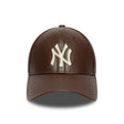New York Yankees sapka, bőr, New Era, 9FORTY, egyszínű, barna - FansBRANDS® - HU