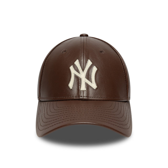 New York Yankees sapka, bőr, New Era, 9FORTY, egyszínű, barna - FansBRANDS® - HU