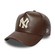 New York Yankees sapka, bőr, New Era, A - frame, barna - FansBRANDS® - HU