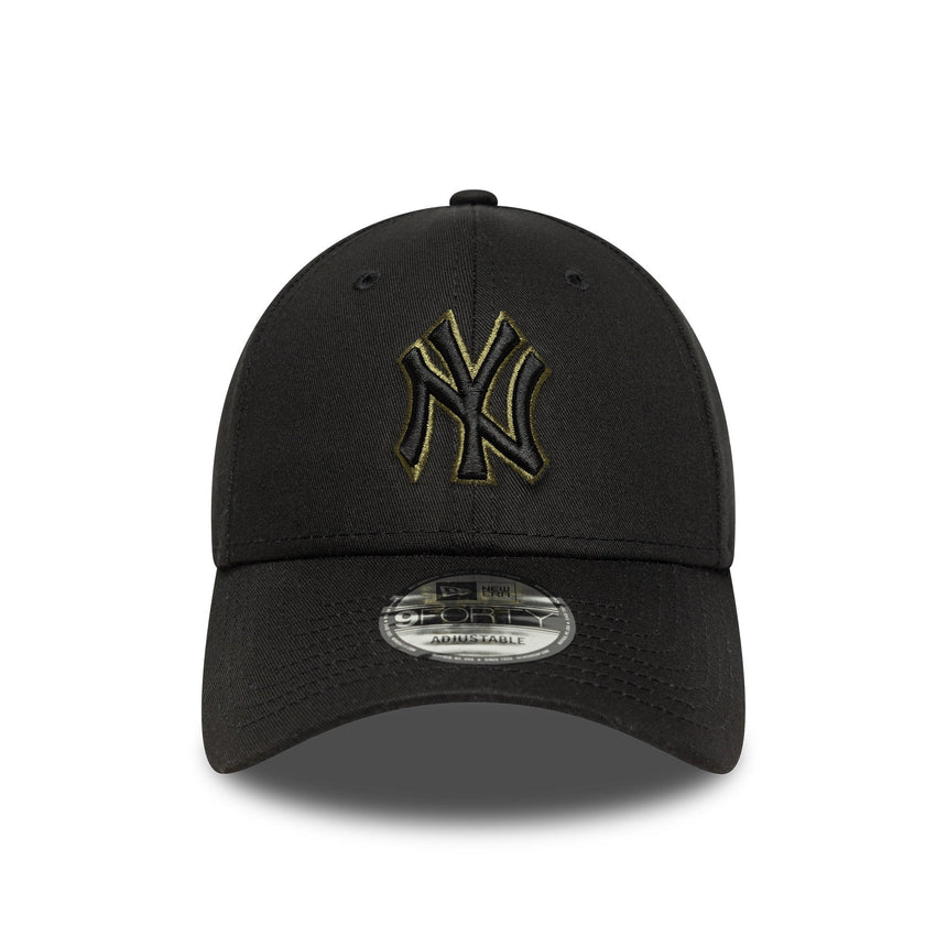 New York Yankees sapka, CSAPAT KÖRVONAL, New Era, 9FORTY, körvonal, fekete - FansBRANDS® - HU