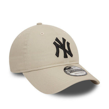New York Yankees sapka, fekete logó, New Era, 9TWENTY, basic, bézs - FansBRANDS® - HU