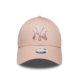 New York Yankees sapka, fémes logó, New Era, 9FORTY, női, rózsaszín - FansBRANDS® - HU