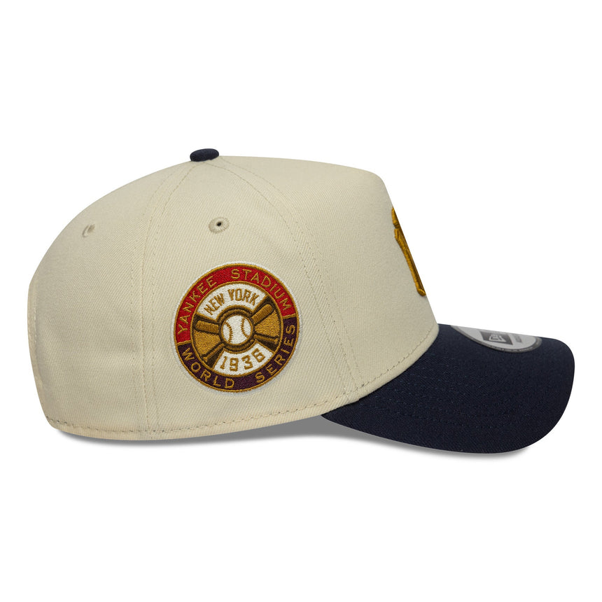 New York Yankees sapka, kitűző, New Era, 9FORTY, A - frame, bézs - FansBRANDS® - HU