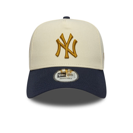New York Yankees sapka, kitűző, New Era, 9FORTY, A - frame, bézs - FansBRANDS® - HU