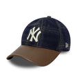 New York Yankees sapka, loden bőr, New Era, 9TWENTY, barna