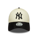 New York Yankees sapka, művelúr, New Era, 9FORTY, bézs - fekete - FansBRANDS® - HU