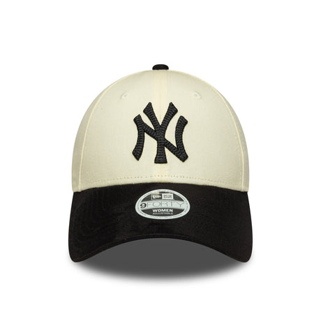 New York Yankees sapka, művelúr, New Era, 9FORTY, bézs - fekete - FansBRANDS® - HU