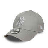 New York Yankees sapka, New Era, 9FORTY, feltűnő kontúr, szürke - FansBRANDS® - HU