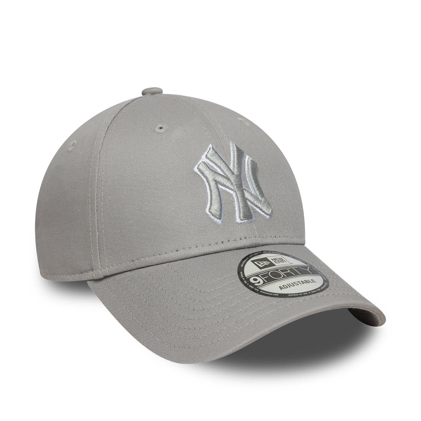 New York Yankees sapka, New Era, 9FORTY, feltűnő kontúr, szürke - FansBRANDS® - HU