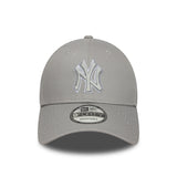 New York Yankees sapka, New Era, 9FORTY, feltűnő kontúr, szürke - FansBRANDS® - HU