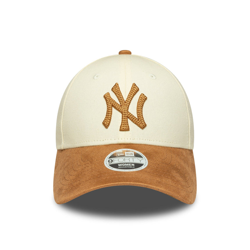 New York Yankees sapka, női, mű velúr, 9FORTY, bézs - FansBRANDS® - HU