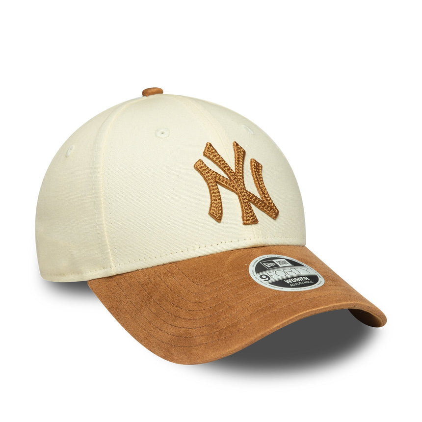 New York Yankees sapka, női, mű velúr, 9FORTY, bézs - FansBRANDS® - HU