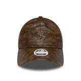 New York Yankees sapka, PU bőr, New York Yankees, 9TWENTY, barna, barna - FansBRANDS® - HU