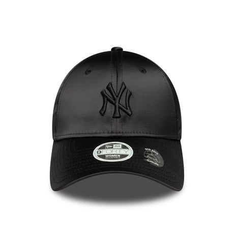 New York Yankees sapka, szatén masnival a hátán, New Era, 9FORTY, női, fekete - FansBRANDS® - HU