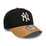 New York Yankees sapka, velúr karimával, A - frame, 9FORTY, fekete - FansBRANDS® - HU