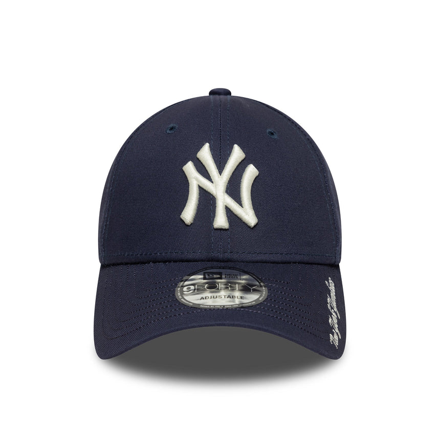 New York Yankees sapka, visor script, New Era, 9FORTY, kék - FansBRANDS® - HU