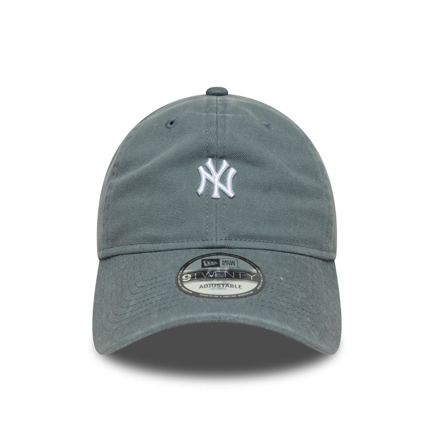 New York Yankees sapka, washed mini logóval, New Era, 9TWENTY, szürke - FansBRANDS® - HU
