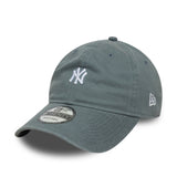 New York Yankees sapka, washed mini logóval, New Era, 9TWENTY, szürke - FansBRANDS® - HU