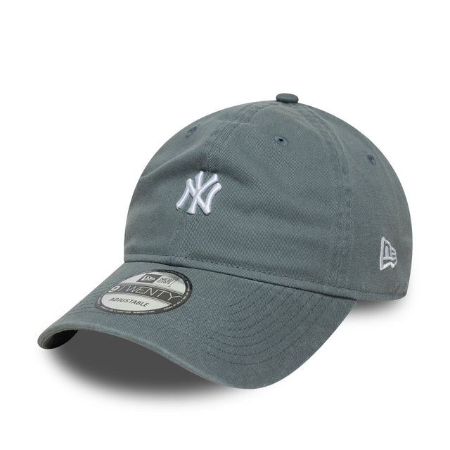 New York Yankees sapka, washed mini logóval, New Era, 9TWENTY, szürke - FansBRANDS® - HU
