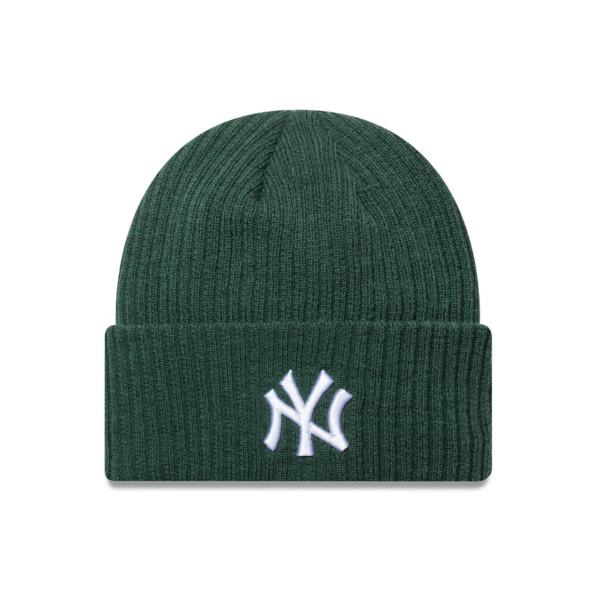 New York Yankees téli sapka, széles bordázott mandzsettával, New Era, zöld - FansBRANDS® - HU