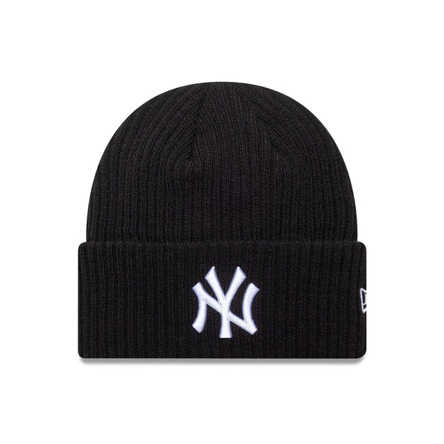 New York Yankees téli sapka, széles felhajtott szegéllyel, New Era, fekete - FansBRANDS® - HU