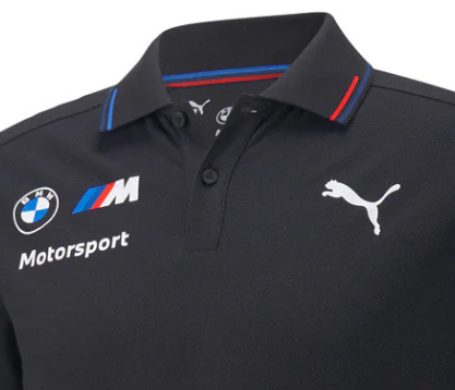 Puma BMW Team Collared T-Shirt, Anthracite, 2022