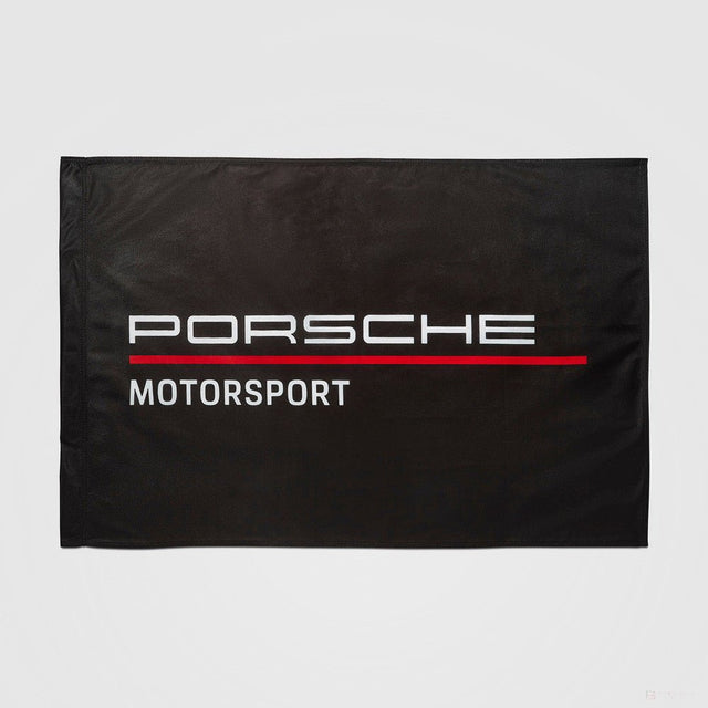 Porsche Fanwear Zászló, 90x60 cm, Fekete, 2022 - FansBRANDS®