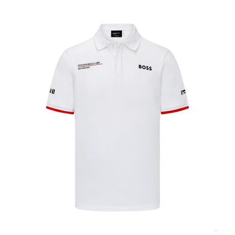 Porsche galléros póló, csapat, fehér, 2023 - FansBRANDS®