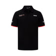Porsche galléros póló, csapat, fekete, 2023 - FansBRANDS®