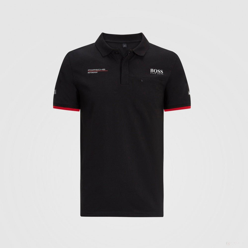 Porsche Galléros Póló, Team, Fekete, 2022 - FansBRANDS®