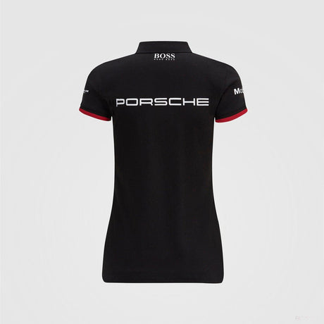 Porsche Női Galléros Póló, Team, Fekete, 2022 - FansBRANDS®