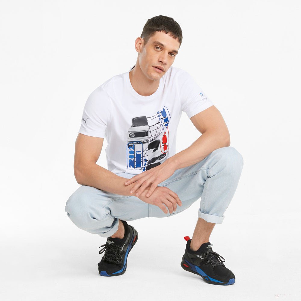 Puma BMW MMS Car Graphic Környakú Póló - FansBRANDS®