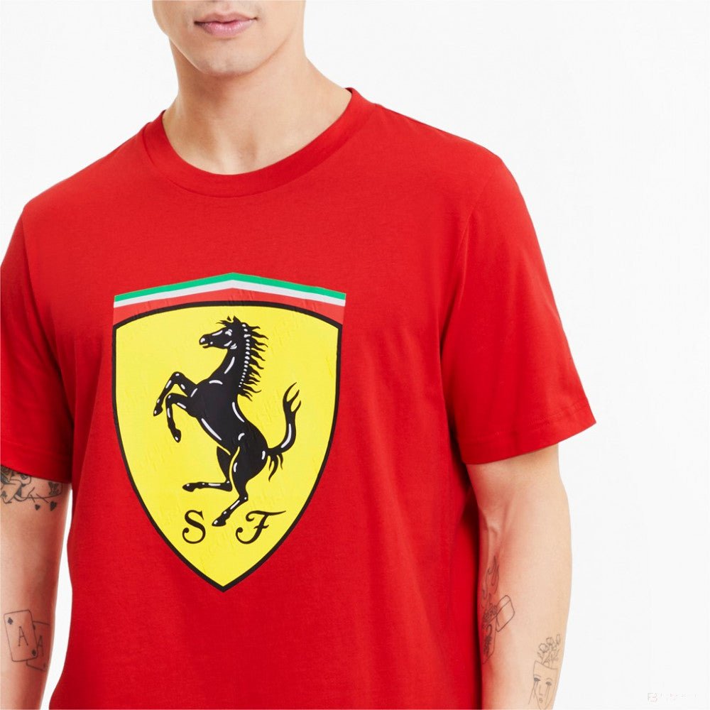 Puma Ferrari Race Big Shield+ Környakú Póló - FansBRANDS®