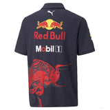 Puma Red Bull csapat Galléros Gyerek Póló, Kék, 2022 - FansBRANDS® - HU