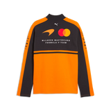McLaren pulóver, csapat, fél zipzárral, papaya