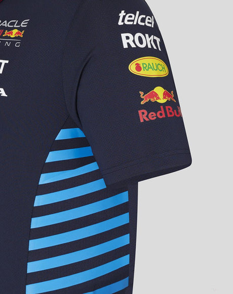 Red Bull galléros póló, Castore, csapat, gyerek, kék, 2024 - FansBRANDS®