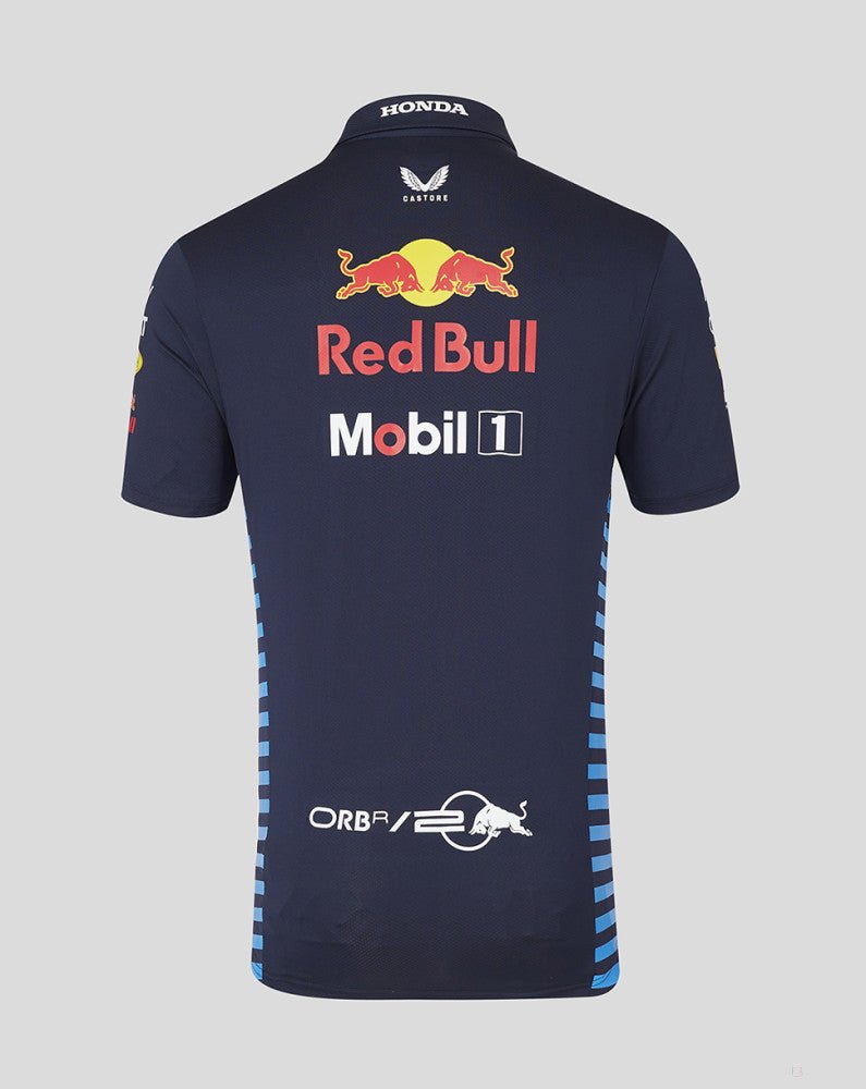 Red Bull galléros póló, Castore, csapat, kék, 2024 - FansBRANDS®