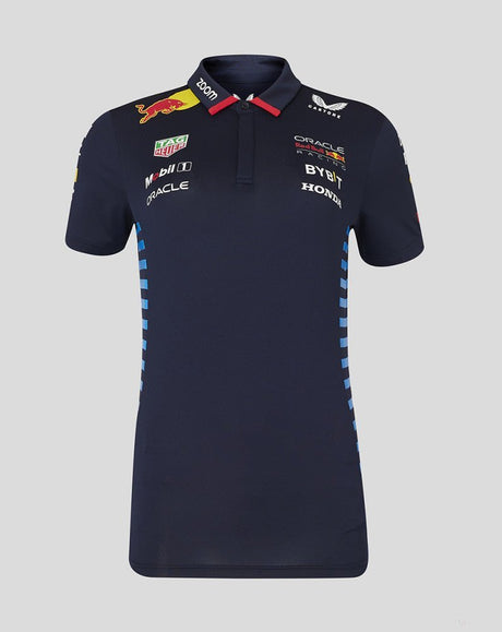 Red Bull galléros póló, Castore, csapat, női, kék, 2024 - FansBRANDS® - HU