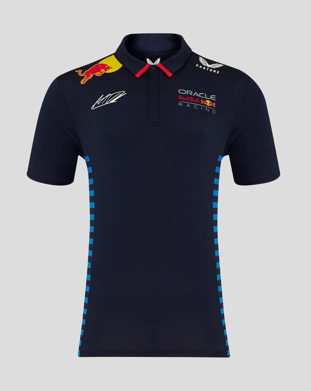 Red Bull galléros póló, Castore, Max Verstappen, kék, 2024 - FansBRANDS® - HU