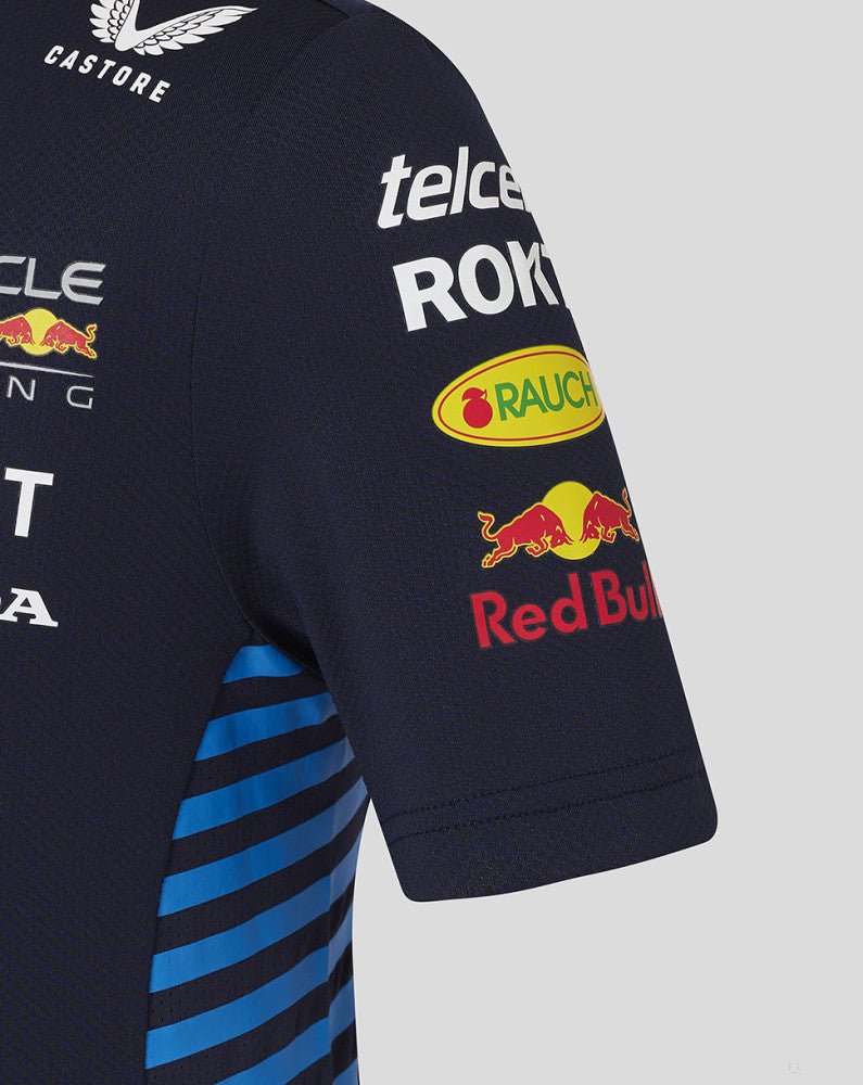 Red Bull környakú póló, Castore, csapat, gyerek, kék, 2024 - FansBRANDS®