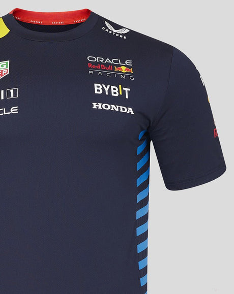 Red Bull környakú póló, Castore, csapat, kék, 2024 - FansBRANDS®