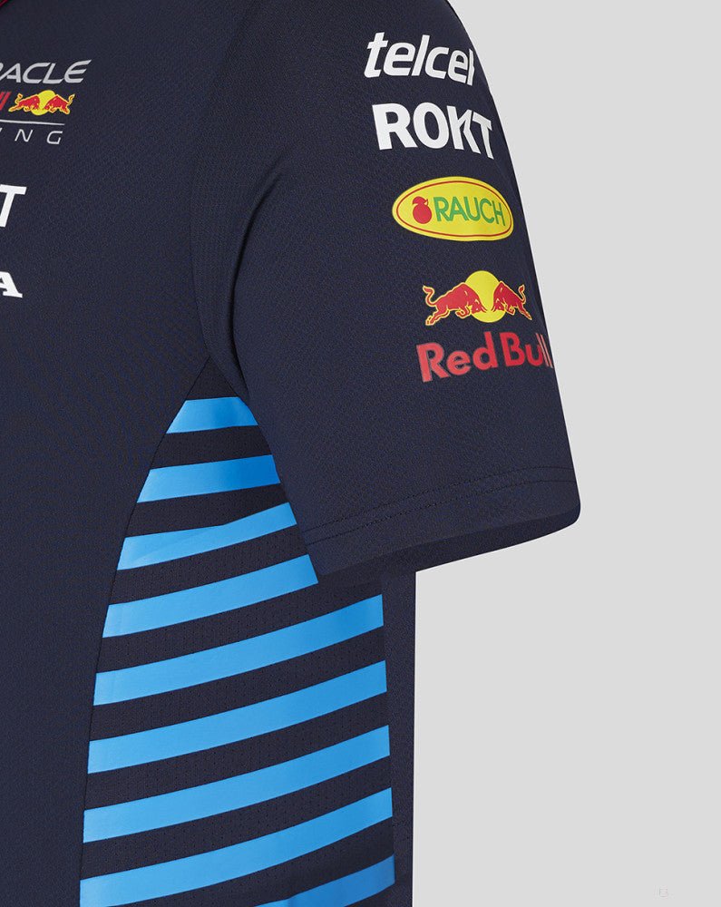 Red Bull környakú póló, Castore, csapat, kék, 2024 - FansBRANDS®