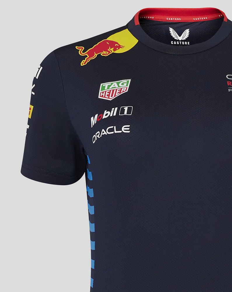 Red Bull környakú póló, Castore, csapat, női, kék, 2024 - FansBRANDS®