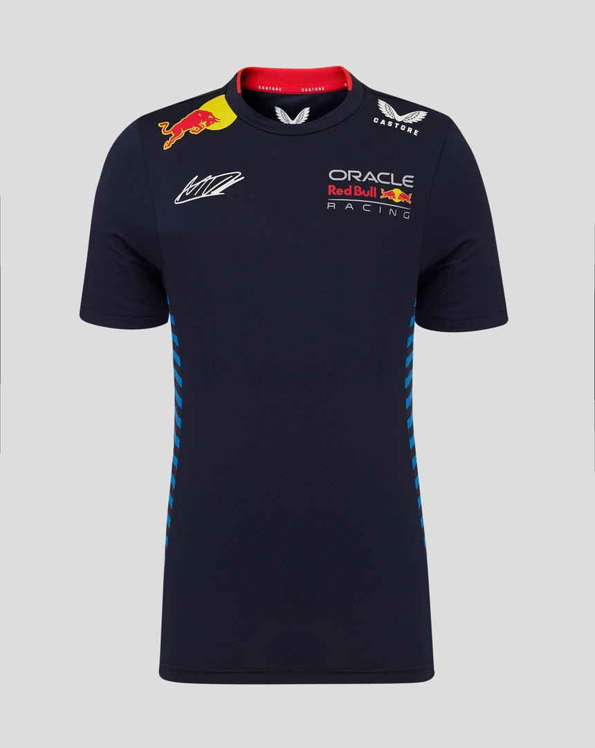 Red Bull környakú póló, Castore, Max Verstappen, gyerek, kék, 2024 - FansBRANDS® - HU