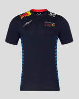 Red Bull környakú póló, Castore, Sergio Pérez, kék, 2024 - FansBRANDS® - HU