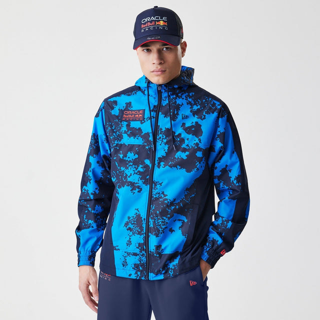 Red Bull Racing dzseki, windrunner, New Era, kamuflázs, kék - FansBRANDS® - HU